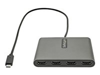 <p>Cet adaptateur USB 3.0 vers HDMI® vous permet d'étendre votre bureau en ajoutant quatre écrans ou moniteurs HDMI indépendants à votre ordinateur à l'aide d'un seul port USB Type-C.</p><h3>Optimisez votre productivité</h3><p>Cet adaptateur USB vers USBC2HD4