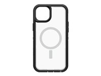 OtterBox Defender Series XT - Coque de protection pour téléphone portable - robuste - avec MagSafe - compatibilité avec MagSafe - polycarbonate, caoutchouc synthétique - cristal noir (incolore/noir) - mince - pour Apple iPhone 14 Plus 77-90135
