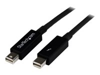 StarTech.com Câble Thunderbolt 2 m - M/M - Câble Thunderbolt - Mini DisplayPort (M) pour Mini DisplayPort (M) - Thunderbolt 2 - 2 m - noir TBOLTMM2M