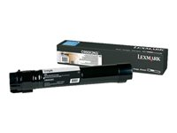 Lexmark - À rendement extrêmement élevé - noir - original - cartouche de toner LCCP - pour Lexmark C950DE, C950dte C950X2KG