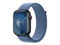 Apple - Boucle pour montre intelligente - 45 mm - 145 - 220 mm - bleu hivernal MT5H3ZM/A