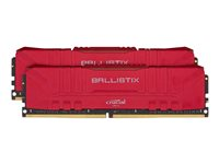 Ballistix - DDR4 - kit - 32 Go: 2 x 16 Go - DIMM 288 broches - 3600 MHz / PC4-28800 - CL16 - 1.35 V - mémoire sans tampon - non ECC - rouge BL2K16G36C16U4R