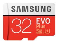 Samsung EVO Plus MB-MC32G - Carte mémoire flash (adaptateur microSDHC - SD inclus(e)) - 32 Go - UHS Class 1 / Class10 - microSDHC UHS-I MB-MC32GA/EU