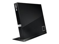 ASUS SBC-06D2X-U - Lecteur de disque - DVD±RW (±R DL) / DVD-RAM / BD-ROM - 6x - USB 2.0 - externe - noir 90-DT00205-UA219KZ