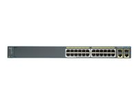 Cisco Catalyst 2960-Plus 24TC-L - Commutateur - Géré - 24 x 10/100 + 2 x SFP Gigabit combiné - Montable sur rack WS-C2960+24TC-L