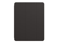 Apple Smart Folio - Protection à rabat pour tablette - polyuréthane - noir - 12.9" - pour 12.9-inch iPad Pro (3ème génération, 4ème génération) MXT92ZM/A