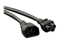 Tripp Lite 6ft Laptop Power Cord Adapter Cable C14 to C5 2.5A 18AWG 6' - Câble d'alimentation - IEC 60320 C14 pour IEC 60320 C5 - CA 100-250 V - 1.8 m - noir P014-006