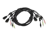 Avocent - Câble clavier/vidéo/souris/audio - USB type B, DVI-D, jack mini (M) pour USB, DVI-D, jack mini (M) - 1.83 m - pour Avocent SV340 CBL0120