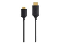 Belkin High Speed HDMI Cable - HDMI avec câble Ethernet - HDMI mini (M) pour HDMI (M) - 1.8 m AV10100BT1.8M