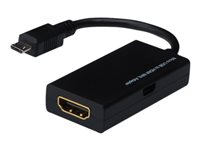 Uniformatic - Adaptateur HDMI - Micro-USB (MHL) mâle pour HDMI femelle - 20 cm 14550