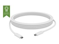 Vision - Câble USB - USB-C (M) pour USB-C (M) - USB 3.1 Gen 2 - 3 A - 1.5 m - blanc TC 1.5MUSBC