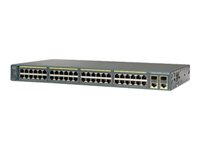 Cisco Catalyst 2960-Plus 48TC-S - Commutateur - Géré - 48 x 10/100 + 2 x SFP Gigabit combiné - Montable sur rack WS-C2960+48TC-S