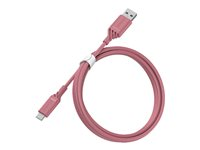 OtterBox Standard - Câble USB - 24 pin USB-C (M) pour USB (M) - 1 m - rose mauve 78-52663