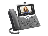 Cisco IP Phone 8845 - Visiophone IP - avec appareil photo numérique, Interface Bluetooth - SIP, SDP - 5 lignes - Charbon CP-8845-K9=