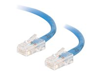 C2G Câble de raccordement réseau croisé non amorcé non blindé (UTP) Cat5e - Câble inverseur - RJ-45 (M) pour RJ-45 (M) - 50 cm - UTP - CAT 5e - bloqué, uniboot - bleu 83297