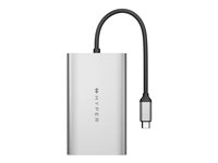 HyperDrive Dual - Adaptateur vidéo - 24 pin USB-C pour HDMI, 24 pin USB-C - Alimentation USB (100 W), 4K 30Hz (HDMI 2ème écran), 4K 60Hz (HDMI 1er écran) HDM1-GL