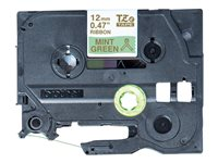 Brother TZe-RM34 - Satin - or sur vert menthe - Rouleau (1,2 cm x 4 m) 1 cassette(s) bande de ruban - pour P-Touch Embellish TZERM34