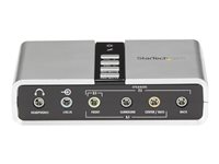StarTech.com Adaptateur audio USB 7.1 avec audio numérique SPDIF - Carte son externe - USB (F) vers 2x Toslink (F) et 8x 3,5 mm (F) - Carte son - 48 kHz - 7.1 - USB 2.0 - pour P/N: MU15MMS, MU6MMS ICUSBAUDIO7D
