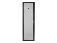 APC NetShelter SV Perforated Flat Door - Porte de rack - noir - 48U - pour P/N: NBPD0160A, NBWL0355A, SMX3000HV-BR, SRT1000RMXLI, SRT1000RMXLI-NC, SRT1500RMXLA-NC AR702407