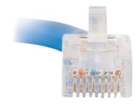 C2G Câble de raccordement réseau Cat5e non amorcé non blindé (UTP) - Cordon de raccordement - RJ-45 (M) pour RJ-45 (M) - 1 m - UTP - CAT 5e - bloqué, uniboot - bleu 83021