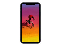 Apple iPhone XR - Smartphone - double SIM - 4G LTE Advanced - 128 Go - GSM - 6.1" - 1792 x 828 pixels (326 ppi) - Liquid Retina HD display - 12 MP (caméra avant 7 MP) - noir MRY92ZD/A