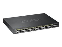 Zyxel GS1920-48HPv2 - Commutateur - intelligent - 48 x 10/100/1000 (PoE+) + 4 x SFP Gigabit combiné + 2 x Gigabit SFP - Montable sur rack - PoE+ (375 W) ZY-GS192048HPV2