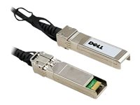 Dell 10GbE Direct Attach - Câble à attache directe - SFP+ (M) pour SFP+ (M) - 50 cm - twinaxial - pour Networking N1148; PowerSwitch S4112, S5232, S5296; ProSupport Plus S4048, X1026, X1052 470-AAVK