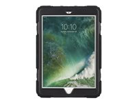 Griffin Survivor All-Terrain - Boîtier de protection pour tablette - robuste - silicone, polycarbonate, PET - noir, fumé - 9.7" - pour Apple 9.7-inch iPad (5ème génération) GB43543