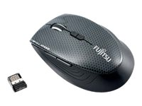 Fujitsu WI910 - Souris - optique - 7 boutons - sans fil - 2.4 GHz - récepteur sans fil USB - Pour la vente au détail - pour Celsius C780, J550, M7010, R970; ESPRIMO P558, Q958; LIFEBOOK U7310, U7410, U7510, U9310 S26381-K465-L100