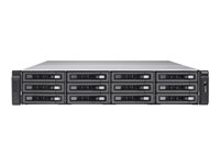 QNAP TES-1885U - Serveur NAS - 18 Baies - rack-montable - SATA 6Gb/s / SAS 12Gb/s - RAID RAID 0, 1, 5, 6, 10, 50, JBOD, 60 - RAM 8 Go - Gigabit Ethernet / 10 Gigabit Ethernet - iSCSI support - 2U TES-1885U-D1521-8GR