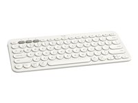 Logitech K380 Multi-Device Bluetooth Keyboard - Clavier - sans fil - Bluetooth 3.0 - AZERTY - Français - blanc cassé 920-009586