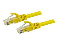 StarTech.com 1.5m CAT6 Ethernet Cable, 10 Gigabit Snagless RJ45 650MHz 100W PoE Patch Cord, CAT 6 10GbE UTP Network Cable w/Strain Relief, Yellow, Fluke Tested/Wiring is UL Certified/TIA - Category 6 - 24AWG (N6PATC150CMYL) - Cordon de raccordement - RJ-45 (M) pour RJ-45 (M) - 1.5 m - UTP - CAT 6 - sans crochet - jaune N6PATC150CMYL
