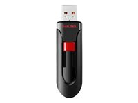 SanDisk Cruzer Glide - Clé USB - 16 Go - USB 2.0 - noir, rouge SDCZ60-016G-B35