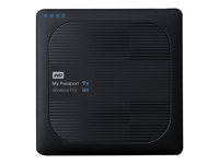 WD My Passport Wireless Pro WDBSMT0030BBK - Lecteur réseau - 3 To - HDD 3 To x 1 - RAM 512 Mo - USB 3.0 / 802.11ac WDBSMT0030BBK-EESN