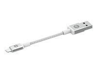 mophie - Câble Lightning - Lightning mâle pour USB mâle - 9 cm - blanc 409903217