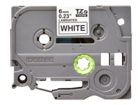 Brother TZe-211 - Adhésif standard - noir sur blanc - Rouleau (0,6 cm x 8 m) 1 cassette(s) ruban laminé - pour Brother PT-D210, D600, H110; P-Touch PT-1005, 1880, E800, H110; P-Touch Cube Plus PT-P710 TZE211