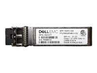 Dell Networking - Kit client - module transmetteur SFP (mini-GBIC) - 16 Gigabit Ethernet - 16GBase-SW - jusqu'à 200 m - 850 nm - avec Bénéficier de la garantie du système Dell OU d'une garantie matérielle d'un an 492-BCYC
