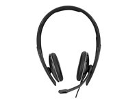 EPOS I SENNHEISER ADAPT SC 165 - Micro-casque - sur-oreille - filaire - Suppresseur de bruit actif - jack 3,5mm - noir, blanc 508319