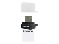 Integral Micro Fusion - Clé USB - 64 Go - USB 3.0 / micro USB INFD64GBMIC3.0-OTG