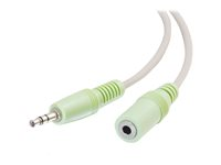 C2G - Rallonge de câble audio - mini-phone stereo 3.5 mm mâle pour mini-phone stereo 3.5 mm femelle - 5 m - blindé 80102