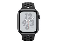 Apple Watch Nike+ Series 4 (GPS) - 44 mm - espace gris en aluminium - montre intelligente avec bracelet sport Nike - fluoroélastomère - anthracite/noir - taille de bande 140-210 mm - 16 Go - Wi-Fi, Bluetooth - 36.7 g MU6L2NF/A