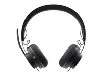 Logitech Zone Wireless Bluetooth - Micro-casque - sur-oreille - Bluetooth - sans fil - Suppresseur de bruit actif 981-000798