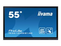 iiyama ProLite TE5512MIS-B1AG - Classe de diagonale 55" (54.6" visualisable) écran LCD rétro-éclairé par LED - signalétique numérique interactive - avec écran tactile - 4K UHD (2160p) 3840 x 2160 - Direct LED - cadre noir avec finition mate TE5512MIS-B1AG