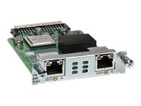 Cisco Third-Generation 2-Port G.703 Multiflex Trunk Voice/WAN Interface Card - Module d'extension - EHWIC - 2 ports - T-1/E-1 - pour Cisco 1921, 1921 4-pair, 1921 ADSL2+, 1921 T1, 1941, 2901, 2911, 2921, 2951, 3925, 3945 VWIC3-2MFT-G703=