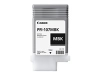 Canon PFI-107 MBK - 130 ml - noir mat - original - réservoir d'encre - pour imagePROGRAF iPF670, iPF680, iPF685, iPF770, iPF780, iPF785 6704B001