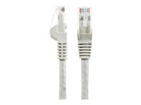 LSZH (Low Smoke Zero Halogen) - Cordon RJ45 UTP Anti-accrochage 10 GbE LAN - Câble Réseau Internet 650MHz 100W PoE - Gris - Snagless - 24AWG (N6LPATCH10MGR) - Cordon de raccordement - RJ-45 (M) pour RJ-45 (M) - 10 m - 6 mm - UTP - CAT 6 - sans crochet - g N6LPATCH10MGR