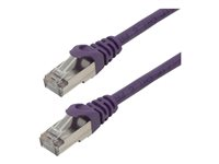 MCL - Cordon de raccordement - RJ-45 (M) pour RJ-45 (M) - 15 m - paire torsadée écrantée (F/UTP) - CAT 6 - moulé, sans crochet, bloqué - violet FCC6BM-15M/VI