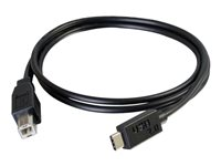 C2G 4m USB 2.0 USB Type C to USB B Cable M/M - USB C Cable Black - Câble USB - USB type B (M) pour 24 pin USB-C (M) - USB 2.0 - 4 m - noir 88861