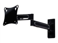 Peerless Universal Full-Motion Plus Wall Mount PA730 - Kit de montage (bras articulé, adaptateur de raccordement) - inclinaison et rotation - pour TV LCD - acier, aluminium anodisé - noir glacé - Taille d'écran : 10"-29" - montable sur mur - pour Casio EV-1000 PA730