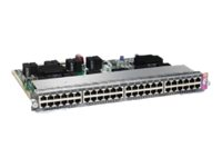 Cisco Catalyst 4500E Series Line Card - Commutateur - 48 x 10/100/1000 - Module enfichable - pour Catalyst 4507R-E, 4507R-E Data Bundle, 4507R-E PoE Bundle, 4510R-E WS-X4748-RJ45-E=